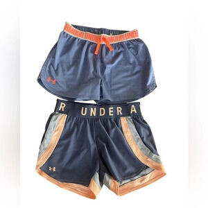 Under Armour Short Bundle, Size Xs, One Pair Is Missing Size Tag.